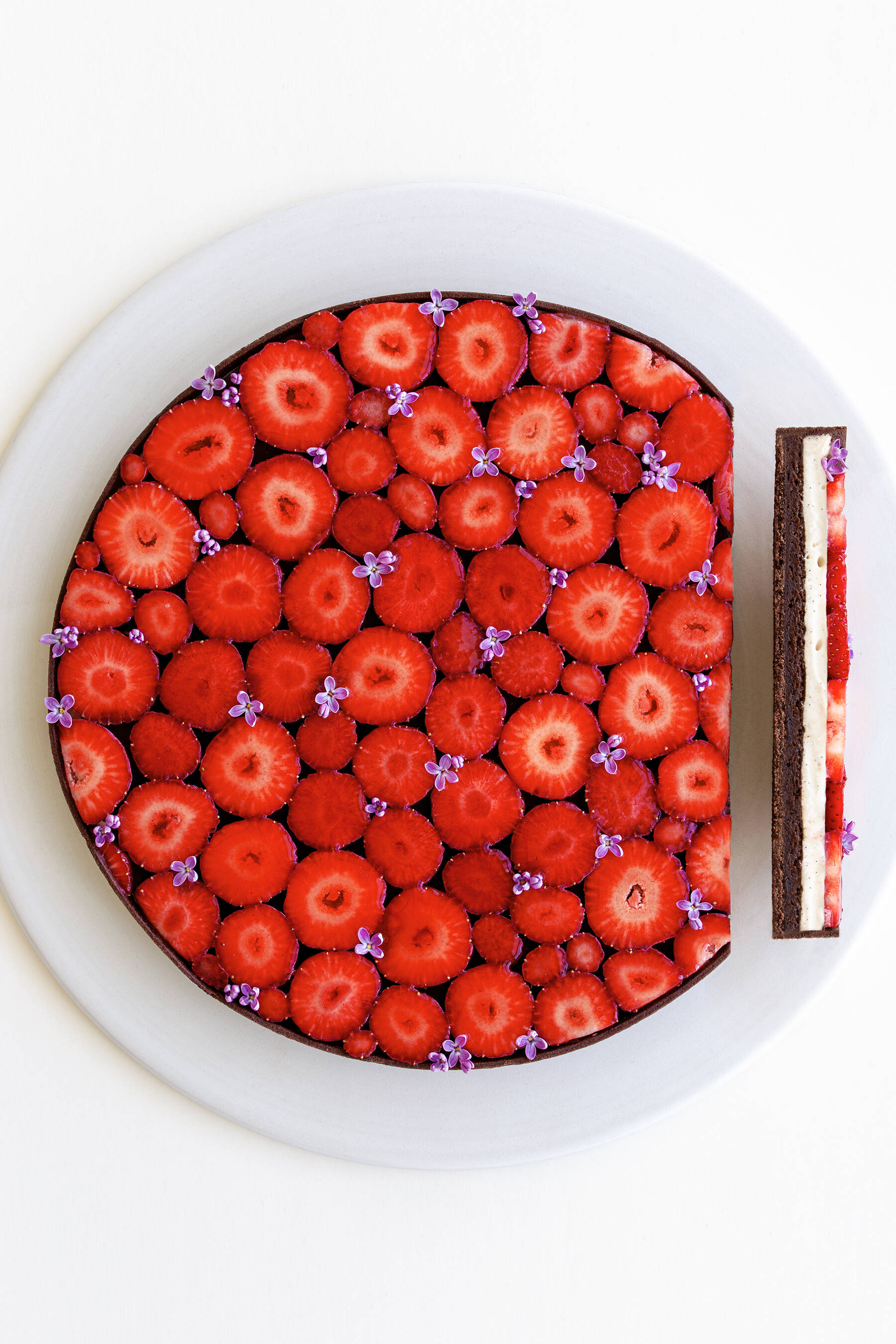 STRAWBERRY BROWNIE TART