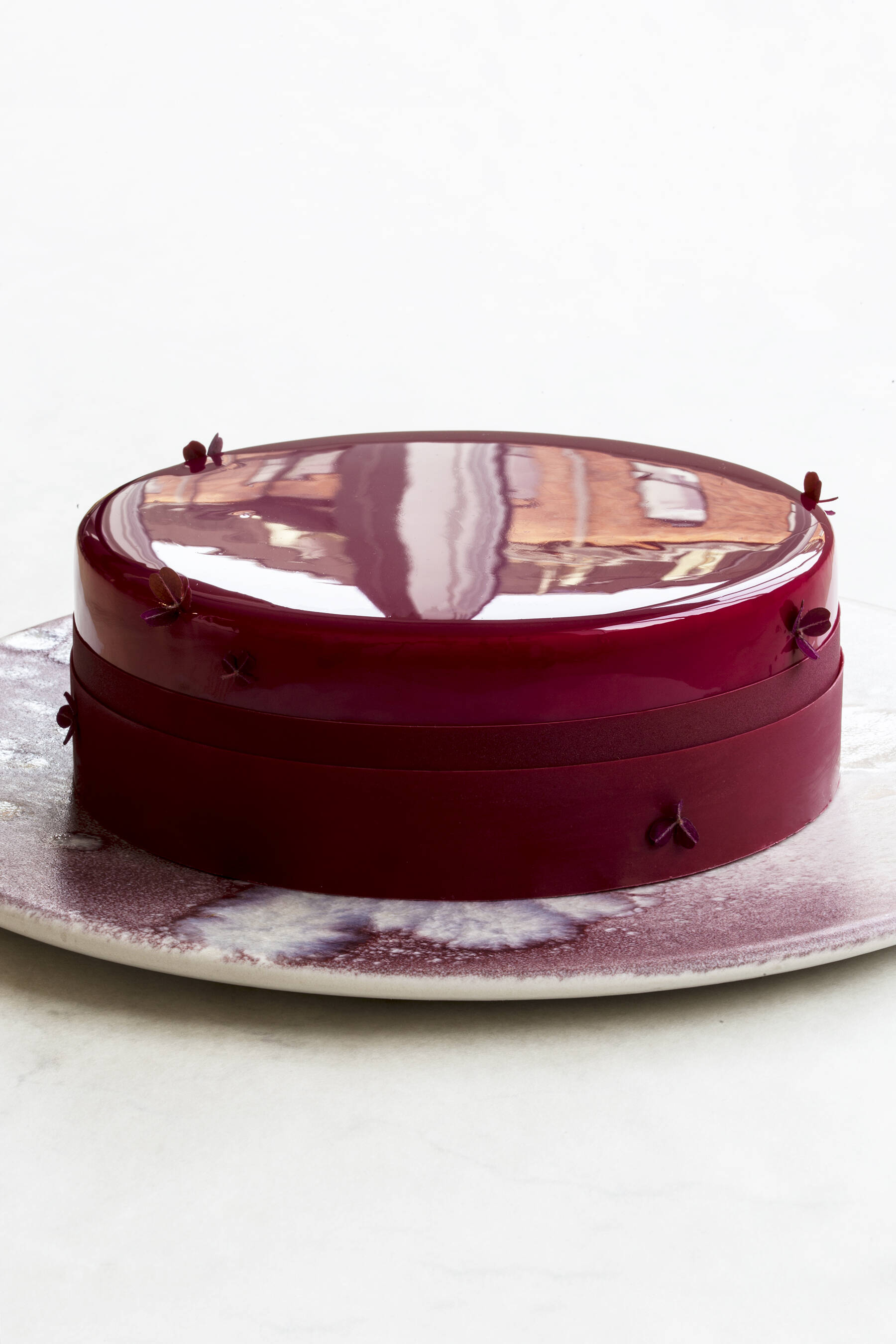 Christmas cherry cheesecake