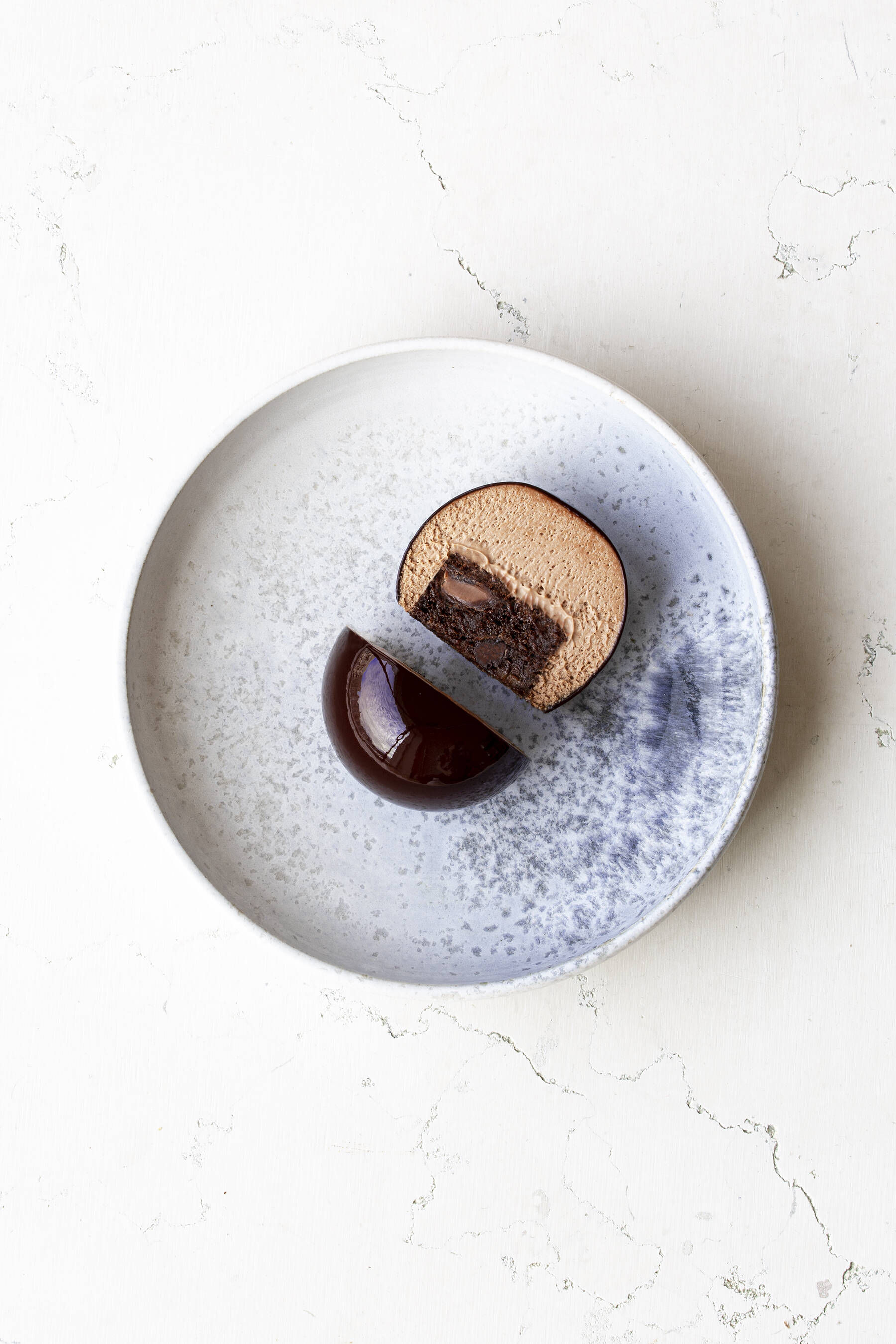 Banana bomb with chocolate